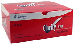 Clarity Diagnostics Rapid Test Kit Clarity® IFOBT Colorectal Cancer Screening Fecal Occult Blood Test (iFOB or FIT) Stool Sample 30 Tests