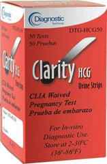 Clarity Diagnostics Rapid Test Kit Clarity® Fertility Test hCG Pregnancy Test Serum / Urine Sample 25 Tests