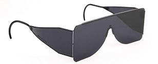 Dioptics Post Mydriatic Glasses Solarettes® Flexible Temple Smoke Tint Black Frame Over Ear One Size Fits Most