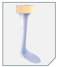 DJO Posterior Leaf Splint PROCARE® Small Without Closure Male 6 to 8 / Female Up to 6 Right Foot