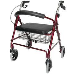 DMI Lightweight Extra-Wide Heavy-Duty Aluminum Rollator AM-501-1029-4100