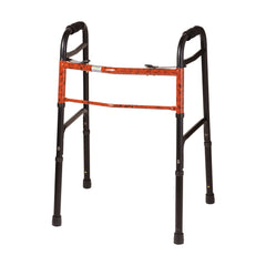 DMI Two-Button Release Folding Walker with Wheels, 2 PER PACK AM-500-1045-1200