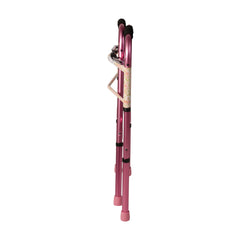 DMI Two-Button Release Folding Walker with Wheels, 2 PER PACK AM-500-1045-0900