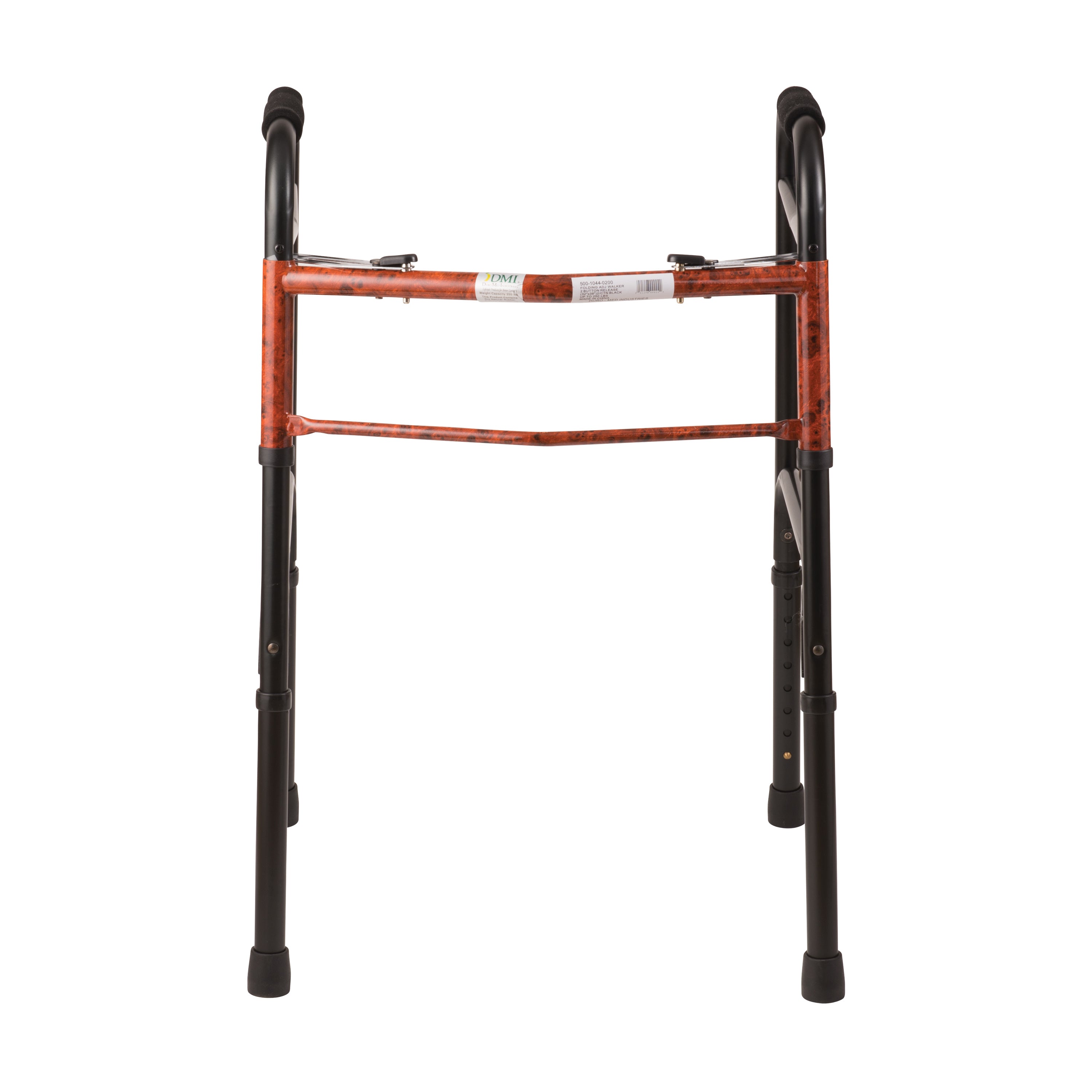 DMI Two-Button Release Folding Walker, 2 PER PACK AM-500-1044-0100