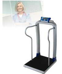 Doran Scales Column Scale with Handrail Digital LCD Display 1000 lbs. / 474 kg Capacity AC Adapter / Battery Operated