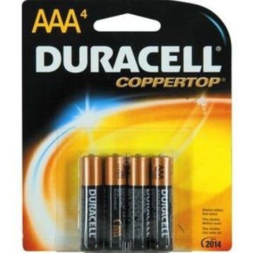 Duracell Alkaline Battery Duracell® Coppertop® AAA Cell 1.5V Disposable 2 Pack - M-718050-2068 - Case of 108