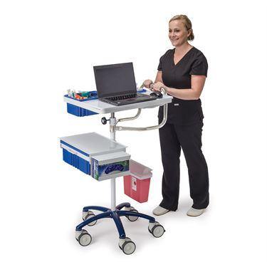 Deluxe Electronic Charting Titan Draw Cart Deluxe • 30"W x 24"L x 44.5"H ,1 Each - Axiom Medical Supplies