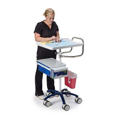 Deluxe Flat Top Titan Draw Cart Deluxe • 30"W x 24"L x 44.5"H ,1 Each - Axiom Medical Supplies