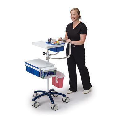 Deluxe Mini Titan Draw Cart Deluxe • 30"W x 24"L x 44.5" ,1 Each - Axiom Medical Supplies