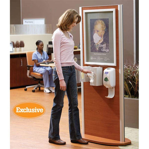 Designer Infection Prevention Stations Designer Infection Prevention Station • 37"W x 16"D x 73"H ,1 Each - Axiom Medical Supplies