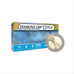 Diamond Grip Plus PF Latex Gloves X-Large ,100 / bx - Axiom Medical Supplies