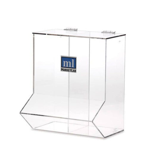 MarketLab Double Wall Dispenser Double • 12.4"W x 10.25"D x 14.75"H ,1 Each - Axiom Medical Supplies