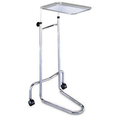 Double-Post Chrome Instrument Stand Double-Post Mayo Stand • 34.5"-54" height range ,1 Each - Axiom Medical Supplies
