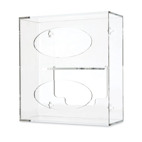 Double Side-Loading Acrylic Glove Dispenser Double • 10.125"W x 4.125"D x 10.75"H ,1 Each - Axiom Medical Supplies