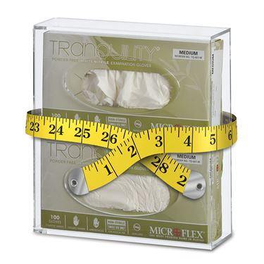 MarketLab Double Slim Glove Box Dispenser Double • 10.187"W x 3.125"D x 11.124"H ,1 Each - Axiom Medical Supplies