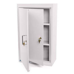 Double Door Double Lock Narcotics Cabinet With 1 Adjustable Shelf • 12"W x 8"D x 15"H ,1 Each - Axiom Medical Supplies