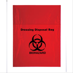 Dressing Disposal Bags Dressing Disposal Bag • Red • 11"x14" ,100 per Paxk - Axiom Medical Supplies