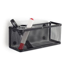 Dry-Erase White Board Organization Onyx Mesh Marker Holder with Shelf ,1 Each - Axiom Medical Supplies