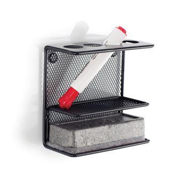 Dry-Erase White Board Organization Onyx Mesh Marker Holder with Shelf ,1 Each - Axiom Medical Supplies