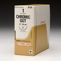 Suture without Needle Chromic Gut Absorbable Size 4 - 0 54 Inch Suture