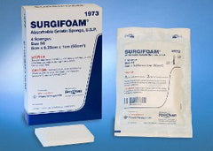 J & J Healthcare Systems Hydrogel Dressing Surgifoam® 2 cm X 6 cm X 7 mm Sterile