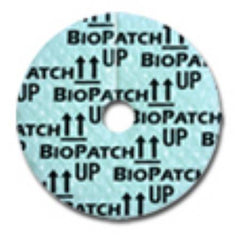 J & J Healthcare Systems Hemostatic IV Dressing Biopatch® 1 Inch Disk With 4.0mm Center Hole Round