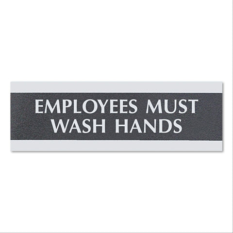 Employees Must Wash Hands Office Sign Employees Must Wash Hands ,1 Each - Axiom Medical Supplies