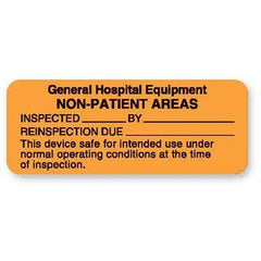 Equipment Service and Inspection Labels Battery Maintenance Labels • Self-laminating • 2"W x 1"H ,500 / roll - Axiom Medical Supplies