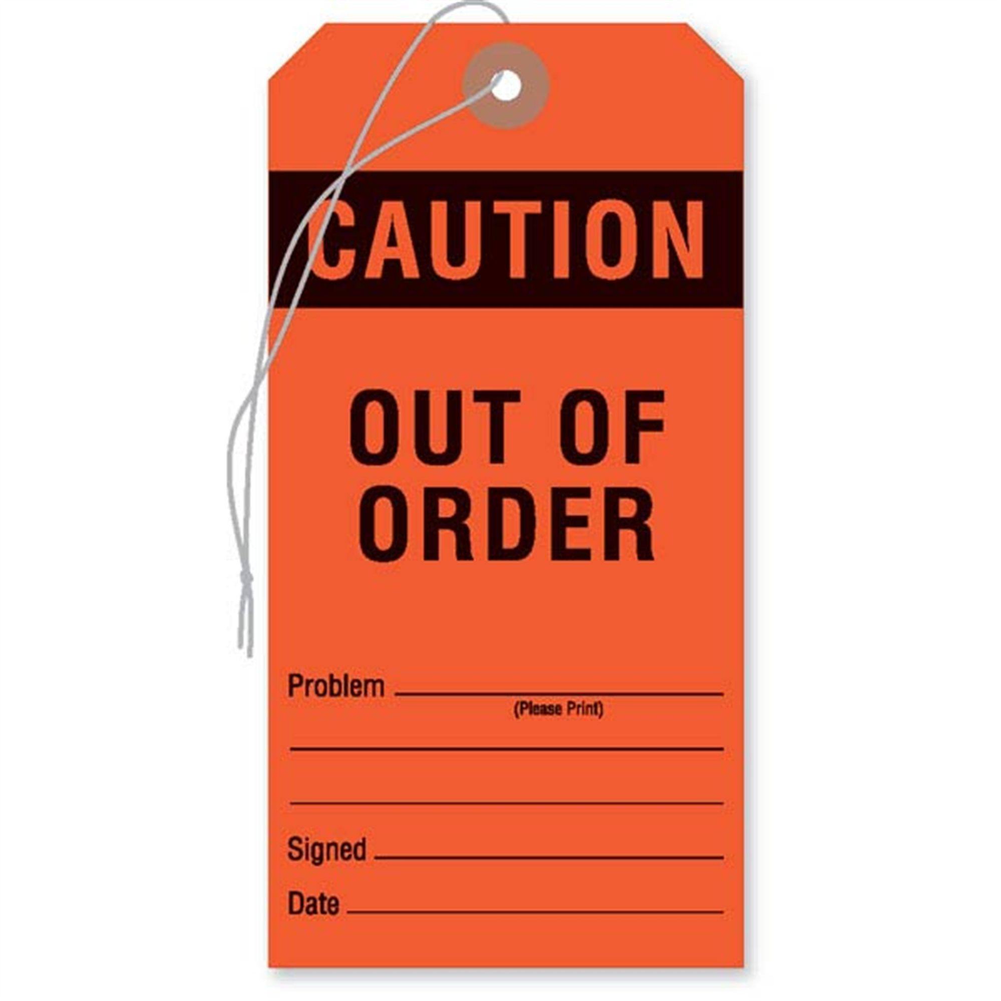 Equipment Tags "Defective Do Not Use" • Manilla • 3.13"W x 6.25"H ,50 / pk - Axiom Medical Supplies