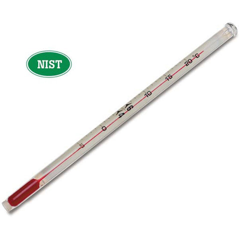Equipment Thermometers Coated • -5° to 20°C • 6"L ,1 Each - Axiom Medical Supplies