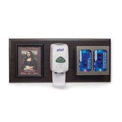 Exam Room Panel Room Organization with Stainless Steel Glove Dispenser on Panel • 35"W x 16"H ,1 Each - Axiom Medical Supplies