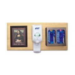 Exam Room Panel Room Organization with Stainless Steel Glove Dispenser on Panel • 35"W x 16"H ,1 Each - Axiom Medical Supplies