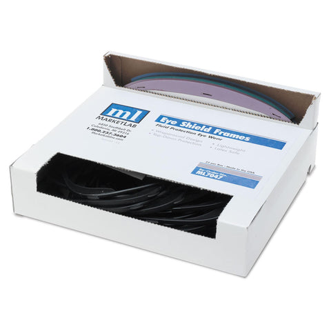 MarketLab Eye Shields Bundle Set • Includes 25 frames, 100 lenses, 1 dispenser box ,1 / set - Axiom Medical Supplies