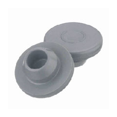PANTek Technologies LLC Wheaton® Bottle Stopper Bromobutyl Rubber Snap-On Thin Flange Gray 2 cm For 1.3 cm I.D., 2 cm O.D. Mouth of Serum Bottles and Vials NonSterile - M-1052584-3917 - Case of 1000