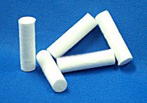 First Aid Cotton Dental Roll Fabco® Cotton 3/8 X 1-1/2 Inch Cylindrical Sterile