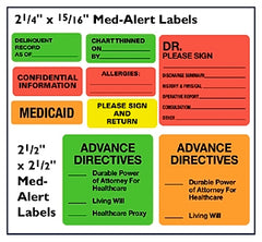 First Healthcare Products Pre-Printed Label Barkley® Allergy Alert White Paper Allergic Red Alert Label 1-3/8 X 5-3/8 Inch - M-631000-4103 - Roll of 1
