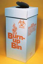 Fisher Scientific Biohazard Waste Box Burn-up Bin™ White Box Cardboard / Polyethylene 12 X 12 X 27 Inch - M-379692-1332 - Case of 6