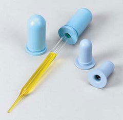 Fisher Scientific Dropper Bulb Fisherbrand® 1-5/8 Inch, 0.275 inch OD Opening, 3 mL, Natural Blue Pasteur Pipette