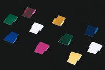 Fisher Scientific Color Coder Aluminum Tabs, Flat Writing Surface, White CyroCane holder