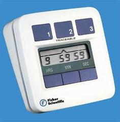 Fisher Scientific Electronic Alarm Timer 3 Channel Traceable® 10 Hours LCD Display
