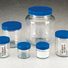 Fisher Scientific Sundry Jar Type Ill Glass/Teflon/Polypropylene Clear 60 ml - M-507118-3205 - Case of 24