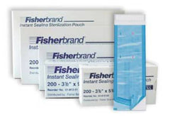 Fisher Scientific Sterilization Pouch Fisherbrand™ Ethylene Oxide (EO) Gas / Steam 3-1/2 X 5 Inch Transparent / Blue Instant Seal Paper / Plastic