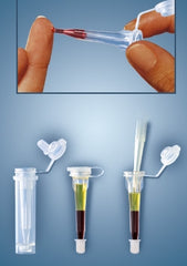 Fisher Scientific Microvette® CB 300 Capillary Blood Collection Tube Conical Bottom, Skirted K2 EDTA Additive 10.8 X 43.7 mm 300 µL Violet Pull Cap Plastic Tube