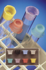 Fisher Scientific Fisherbrand™ VersaClosure™ Tube Closure LDPE Snap Cap Yellow For 10 mm / 12 mm / 13 mm / 16 mm Tubes NonSterile