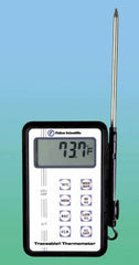 Fisher Scientific Digital Thermometer with Alarm Fisher Scientific™ Traceable® Fahrenheit / Celsius -58° to +572°F (-50° to +300°C) Stainless Steel Probe Battery Operated