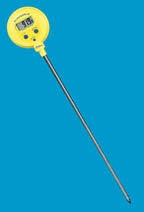 Fisher Scientific Digital Water-Resistant Thermometer Fisherbrand™ Traceable® Fahrenheit / Celsius -58° to +572°F (-50° to +300°C) Stainless Steel Probe Free-standing Battery Operated