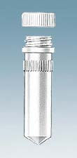 Fisher Scientific Microcentrifuge Tube Conical Bottom Plain 10.8 X 46 mm 2 mL Without Color Coding Screw Cap Polypropylene Tube