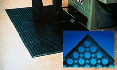 Fisher Scientific Anti-Fatigue Floor Mat WorkRite 3 X 5 Foot Black Rubber - M-632295-3170 - Each