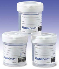 Fisher Scientific Specimen Container with Temperature Strip Fisherbrand™ Polypropylene 60 mL (2 oz.) Screw Cap Patient Information NonSterile