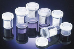 Fisher Scientific Specimen Container Samco™ Narrow-Mouth Bio-Tite™ 48 mm Opening Polypropylene 90 mL (3 oz.) Screw Cap Patient Information Sterile